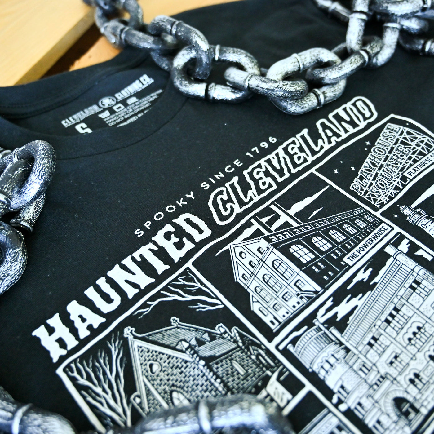 Haunted Cleveland - Mens/Unisex Crew T-shirt