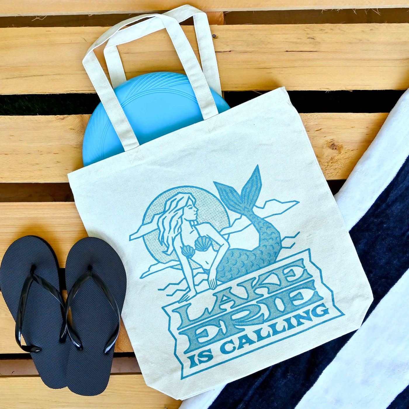 Lake Erie Is Calling - Mermaid - Tote Bag
