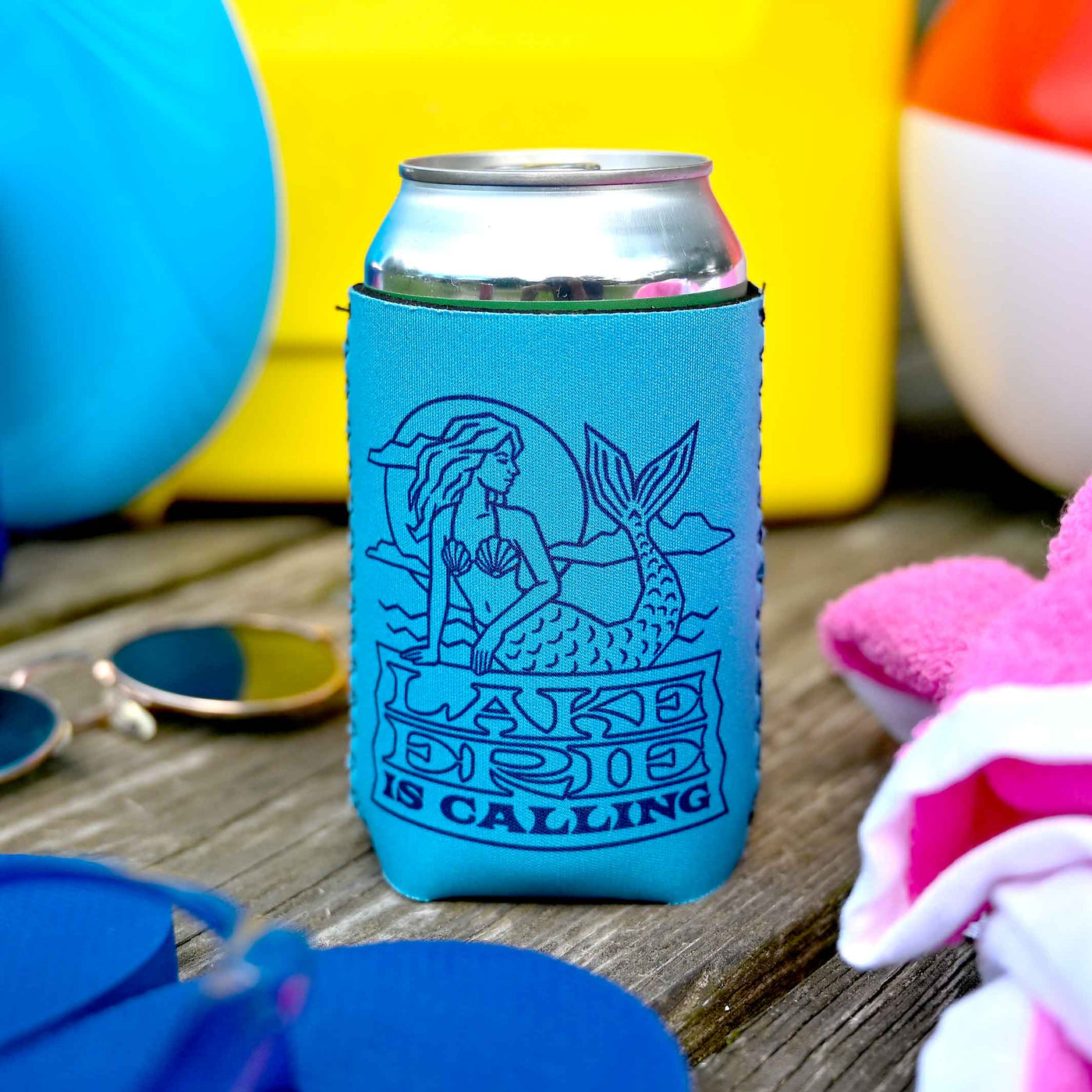 Lake Erie Is Calling Neoprene Can Cooler