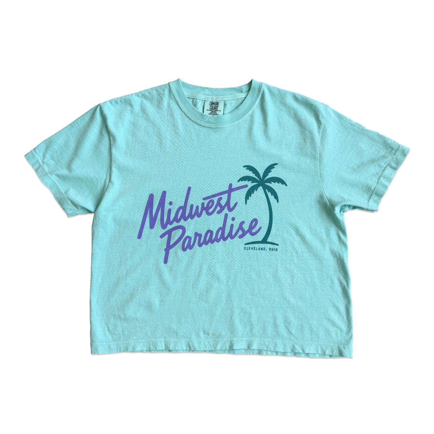 Midwest Paradise Women's Boxy Crop T-Shirt | Vintage Midwest Shirt