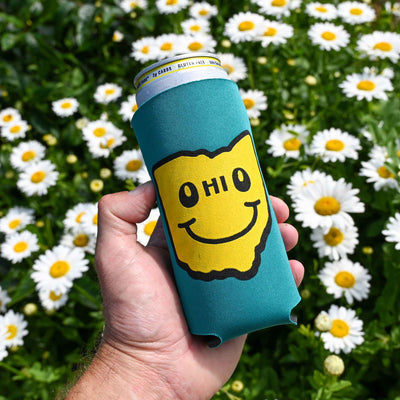 Ohio Happy Face - Skinny Can Cooler