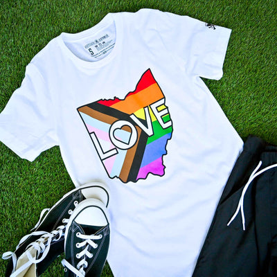 Ohio Love Progress Pride - Unisex Crew T-Shirt