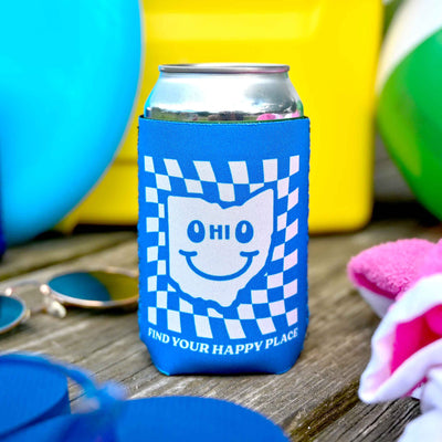 Ohio Happy Place Neoprene Can Cooler