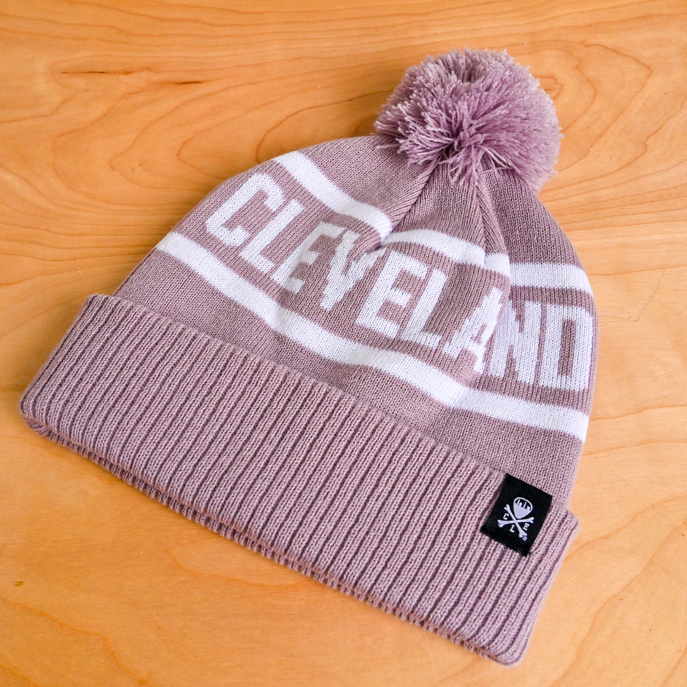 Cleveland Jacquard Pom Beanie - Rose