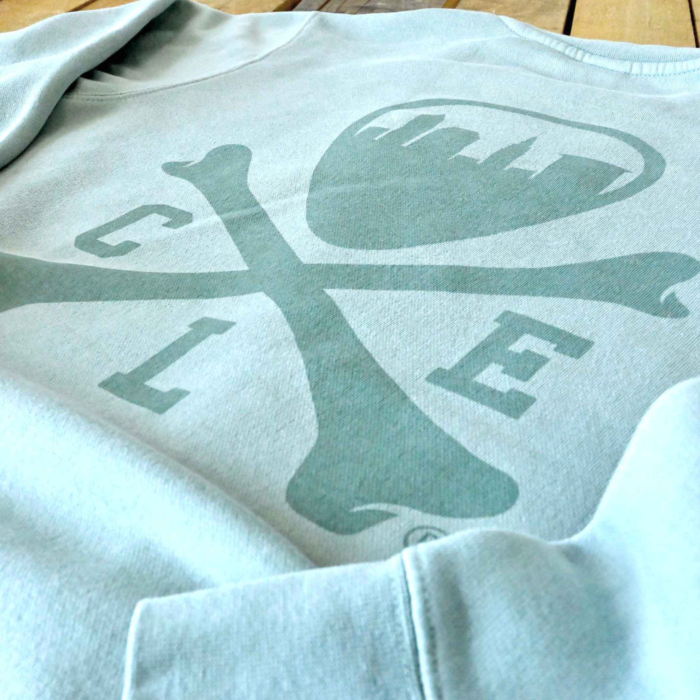 CLE Logo Unisex Crewneck Sweatshirt - Pigment Sage