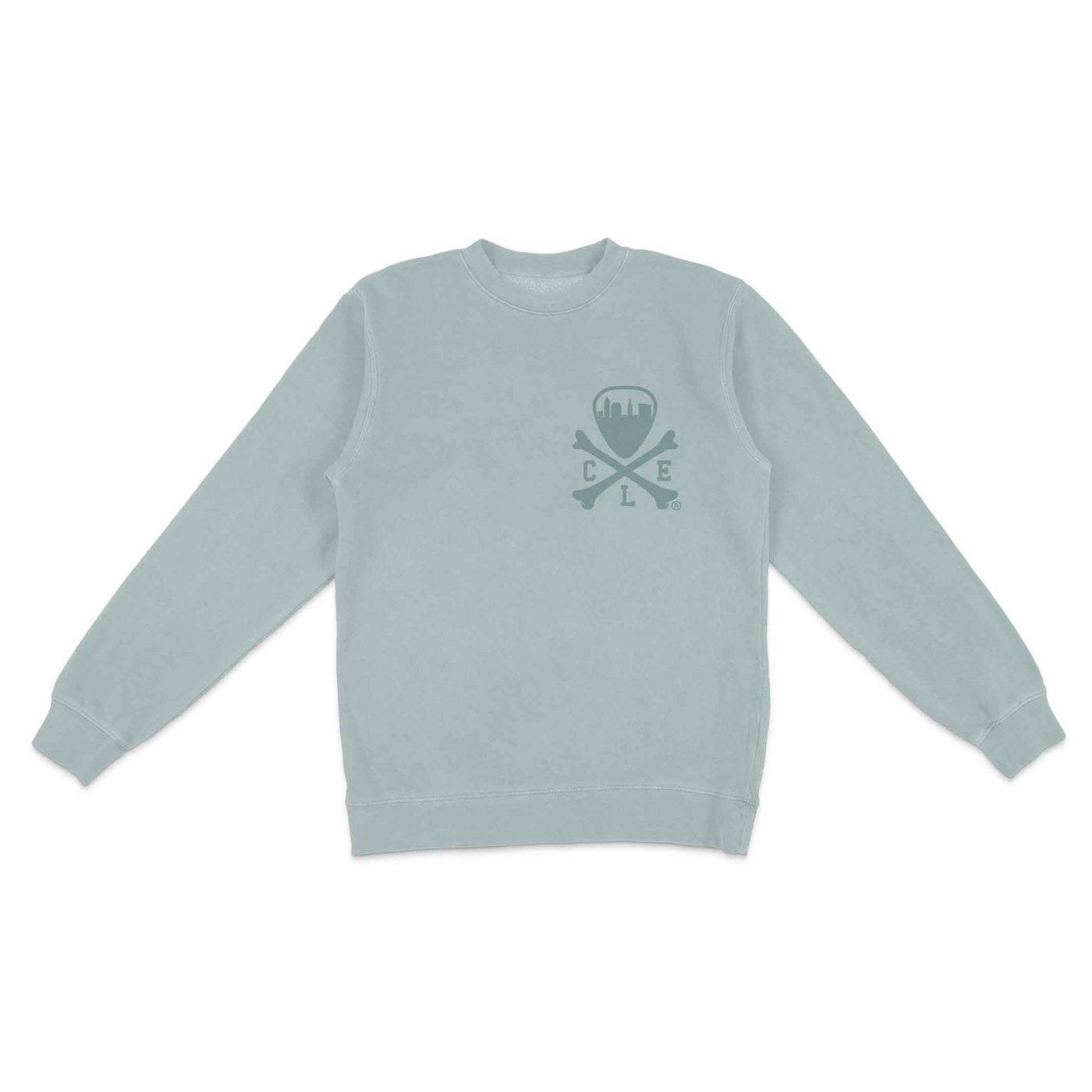 CLE Logo Unisex Crewneck Sweatshirt - Pigment Sage