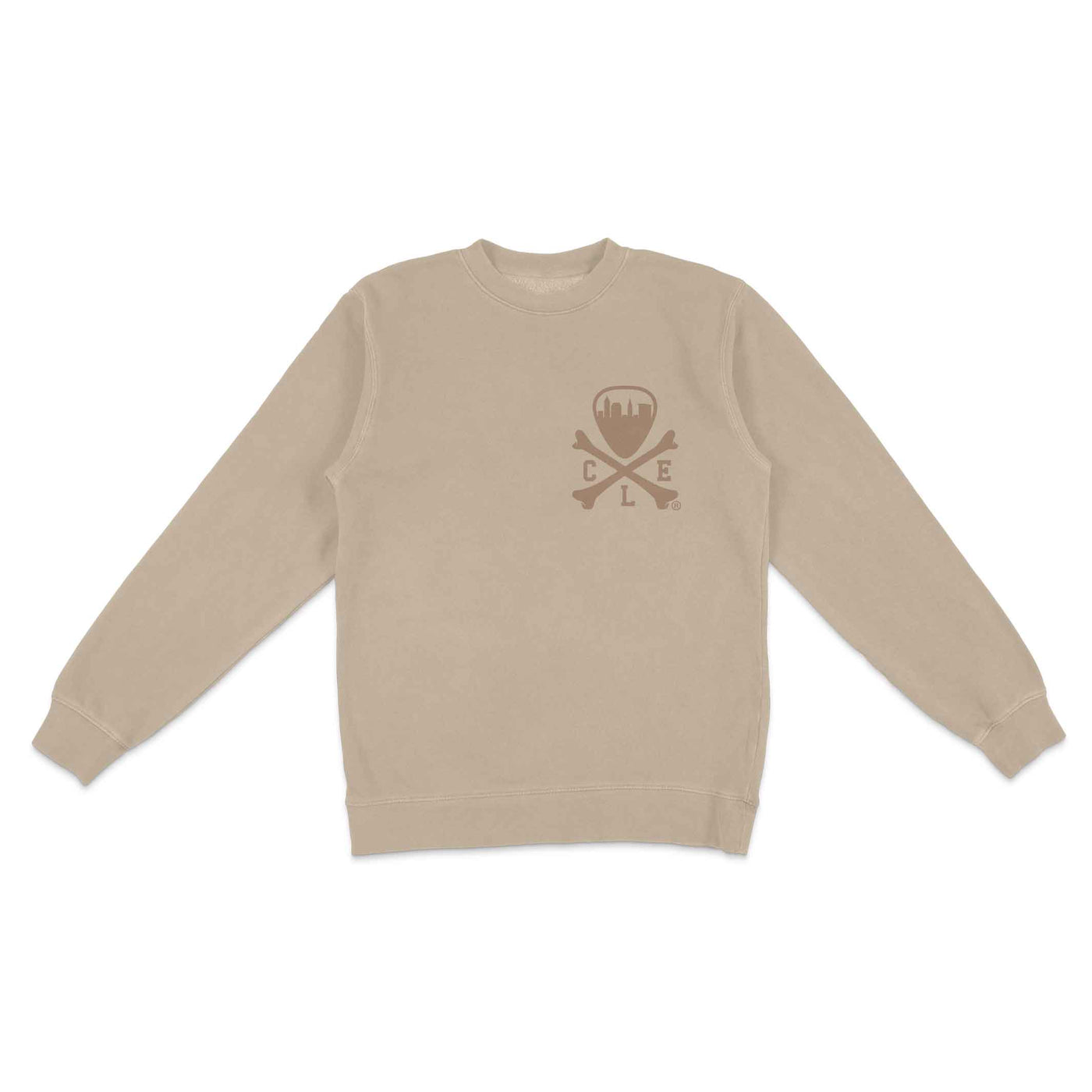 CLE Logo Unisex Crewneck Sweatshirt - Pigment Sandstone