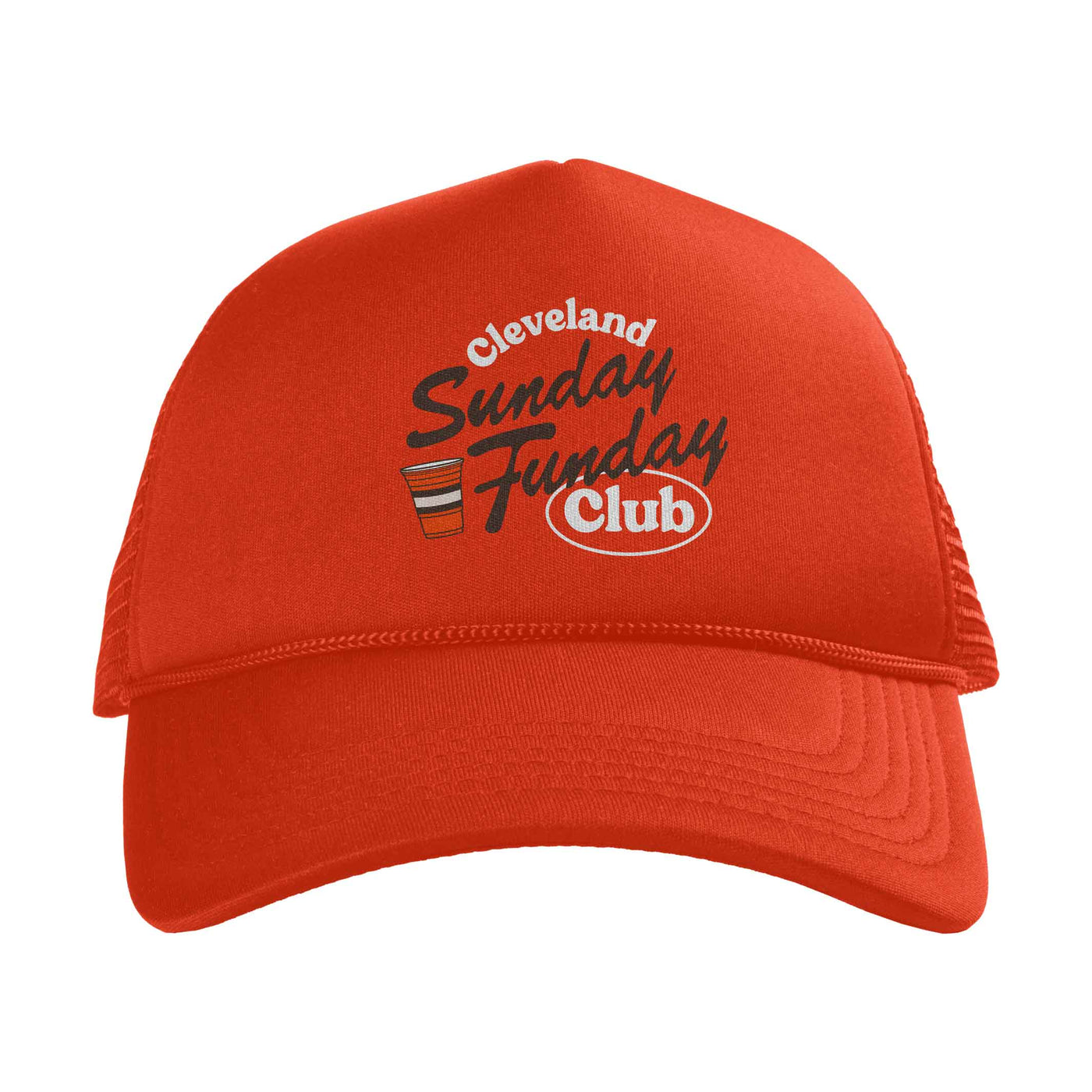 Sunday Funday Trucker Hat - Orange