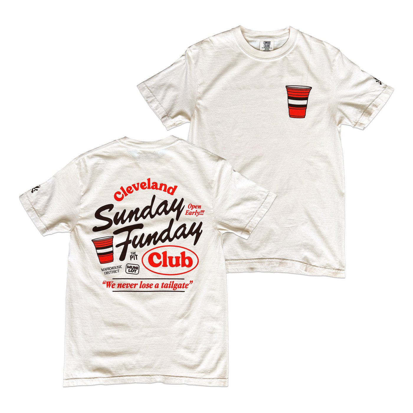 Sunday Funday Cleveland Tailgate T-Shirt | Football Tee