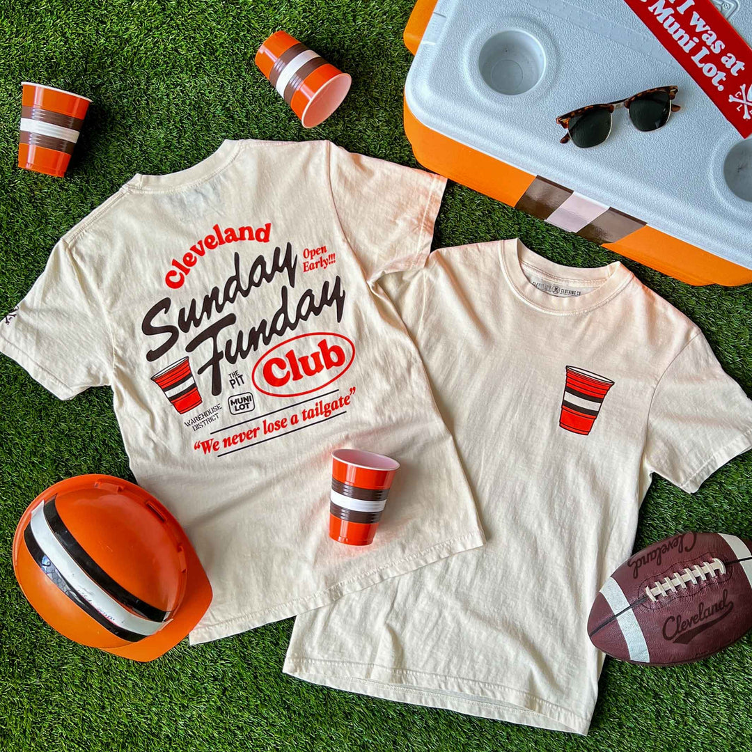 Sunday Funday Club T-Shirt – Cleveland Tailgate Tee
