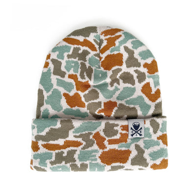 The Land Camo Knit Beanie