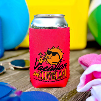 Vacation In Cleveland Neoprene Can cooler