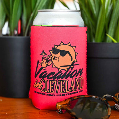 Vacation In Cleveland Neoprene Can cooler
