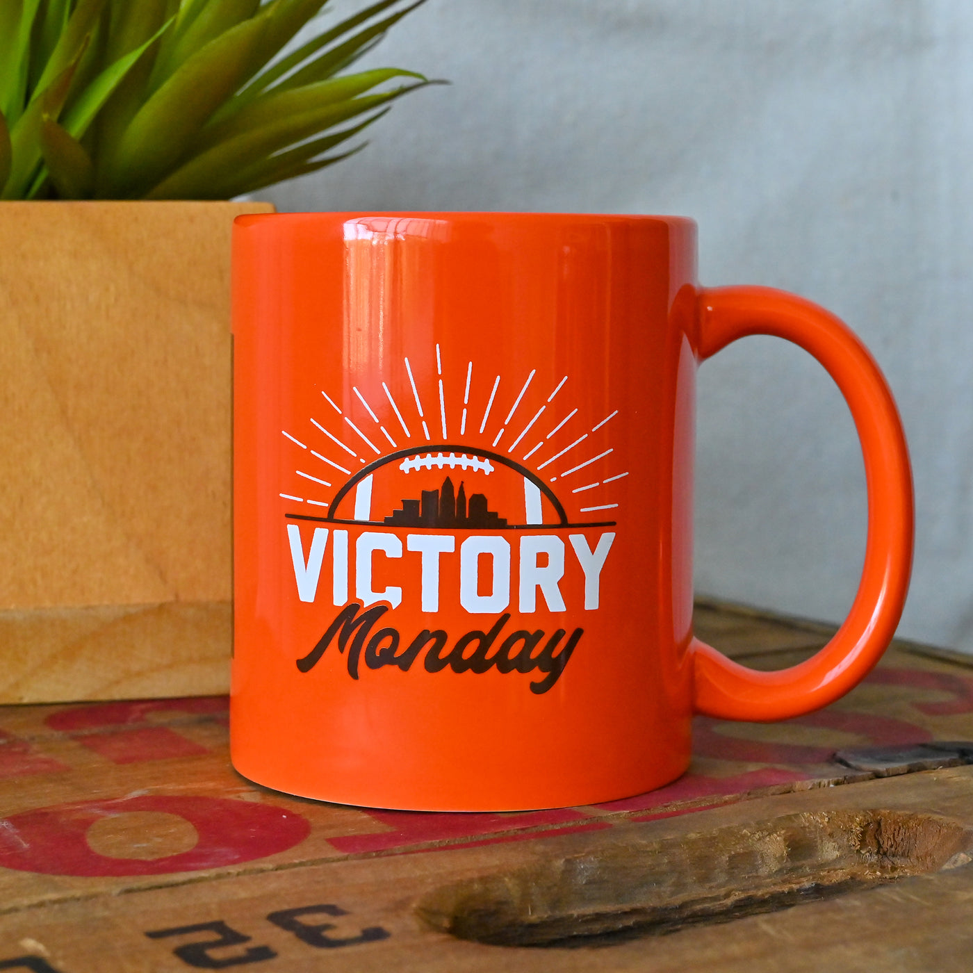 Victory Monday Mug - Cleveland Football - Orange and Brown Collection