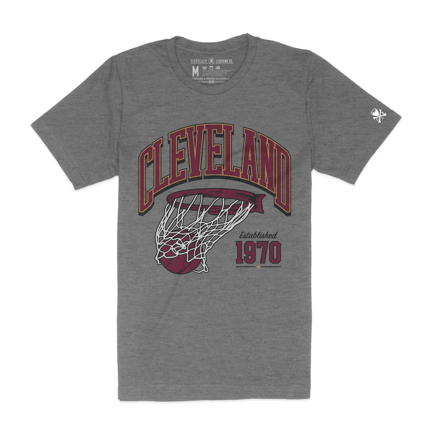 Cleveland Basketball Swish - Unisex Crew T-Shirt