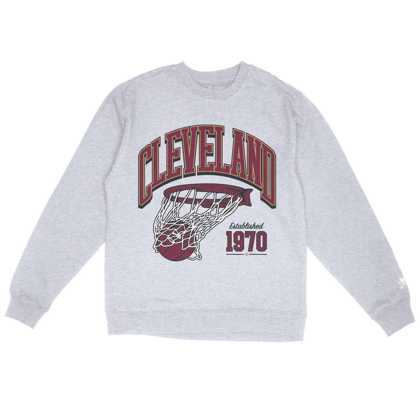 Cleveland Basketball Swish - Unisex Crewneck Sweatshirt