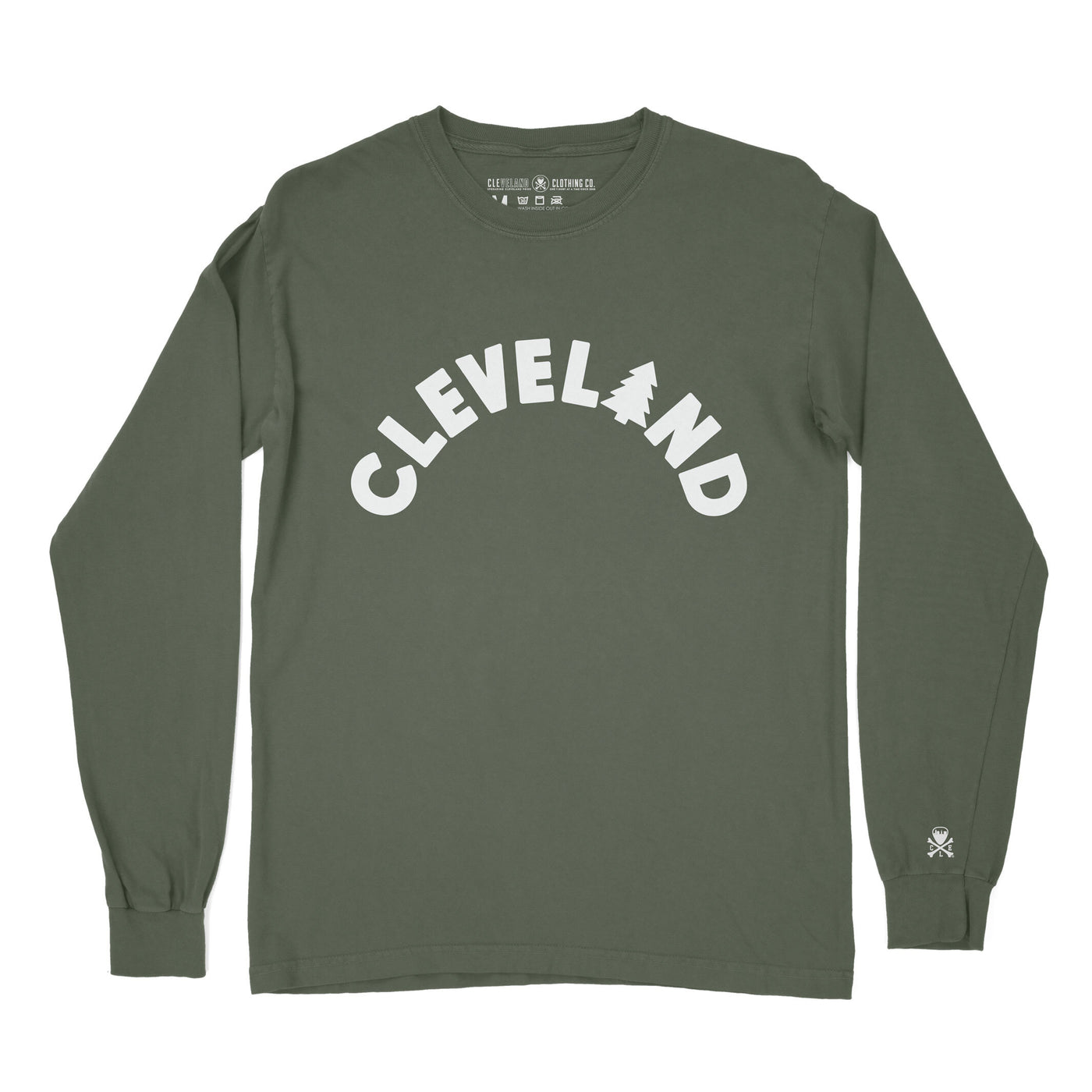 Cleveland Tree Arch - Unisex Long Sleeve Crew T-Shirt