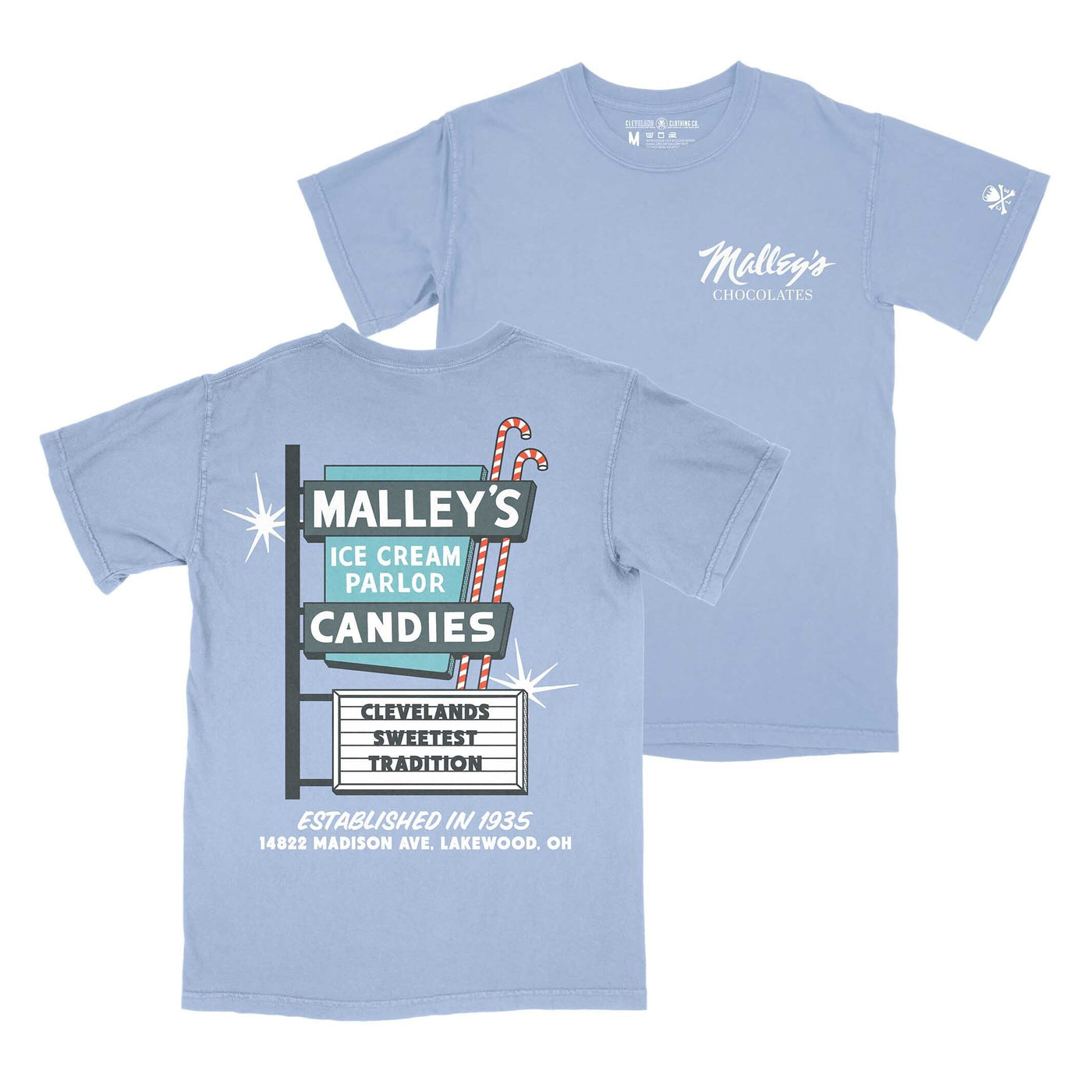 Malley's Madison Ave Sign - Mens/Unisex Crew T-shirt
