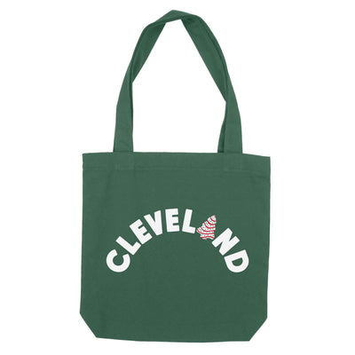 Cleveland Frosted Christmas Tree Arch Tote