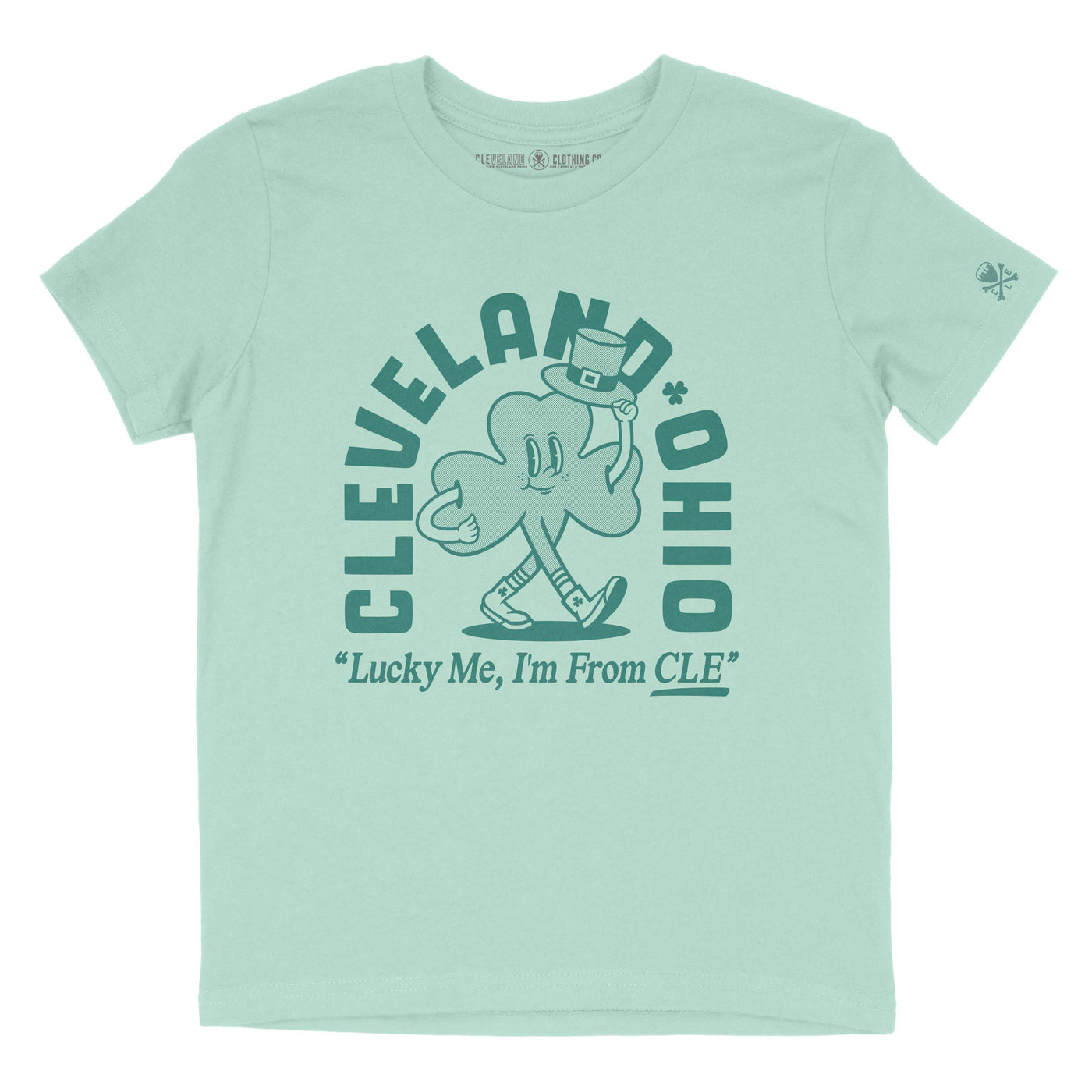 Lucky Me, Im From CLE - Youth Crew T-Shirt (PRE-ORDER SHIPS 3/7)