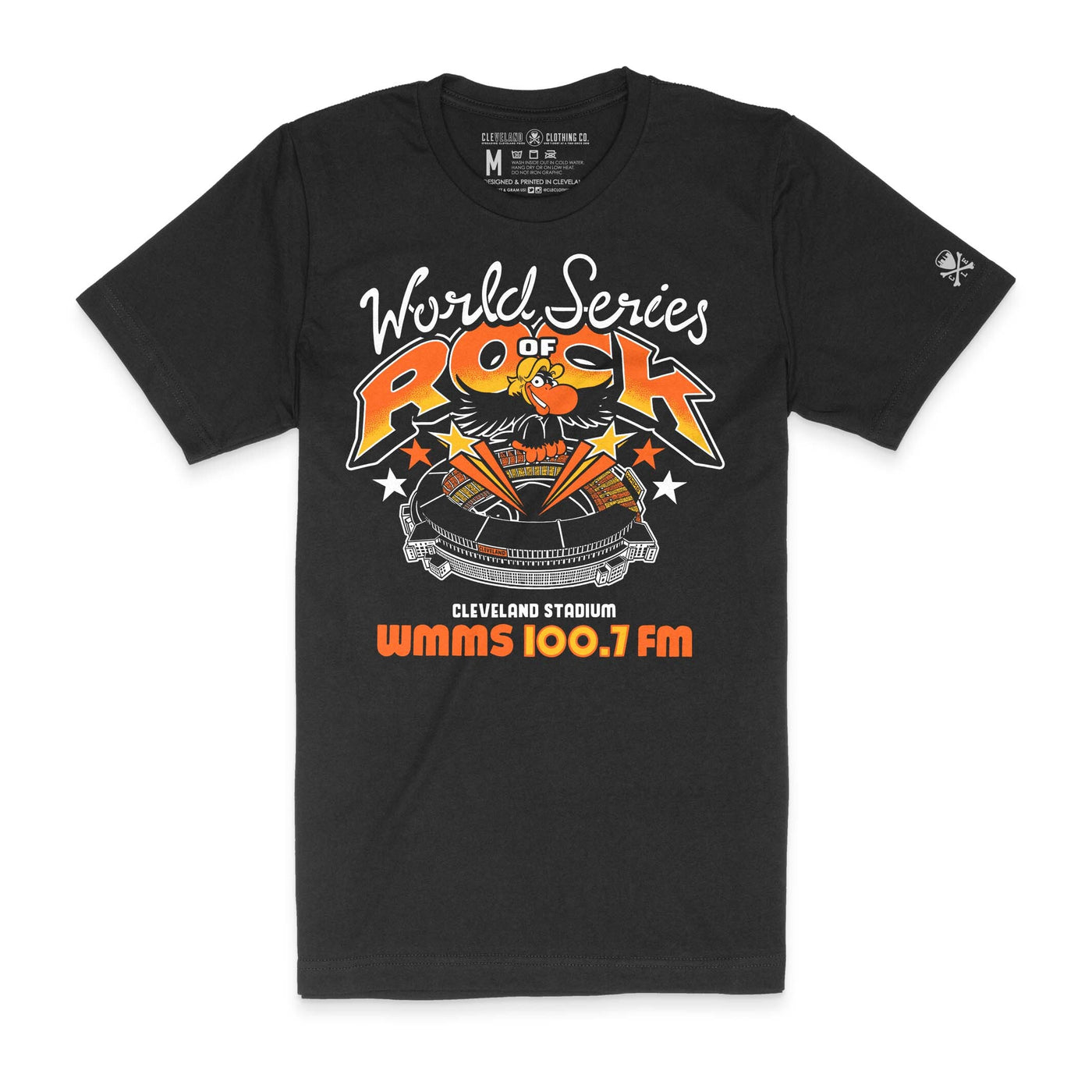 WMMS 100.7 FM The Buzzard - World Series Of Rock - Unisex Crew T-Shirt  *Officially Licensed