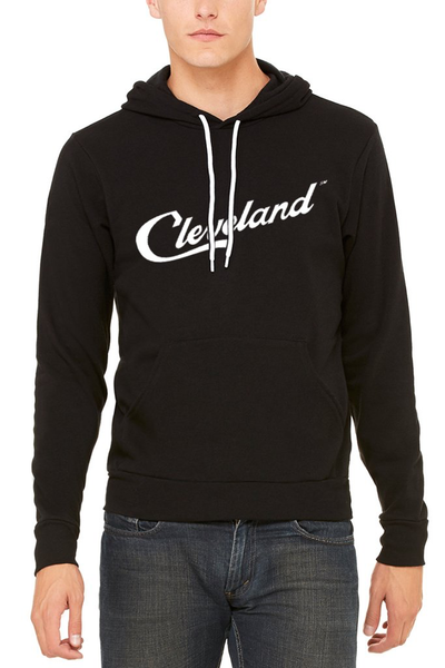 Cleveland Script - Unisex Pullover Hoodie - Black