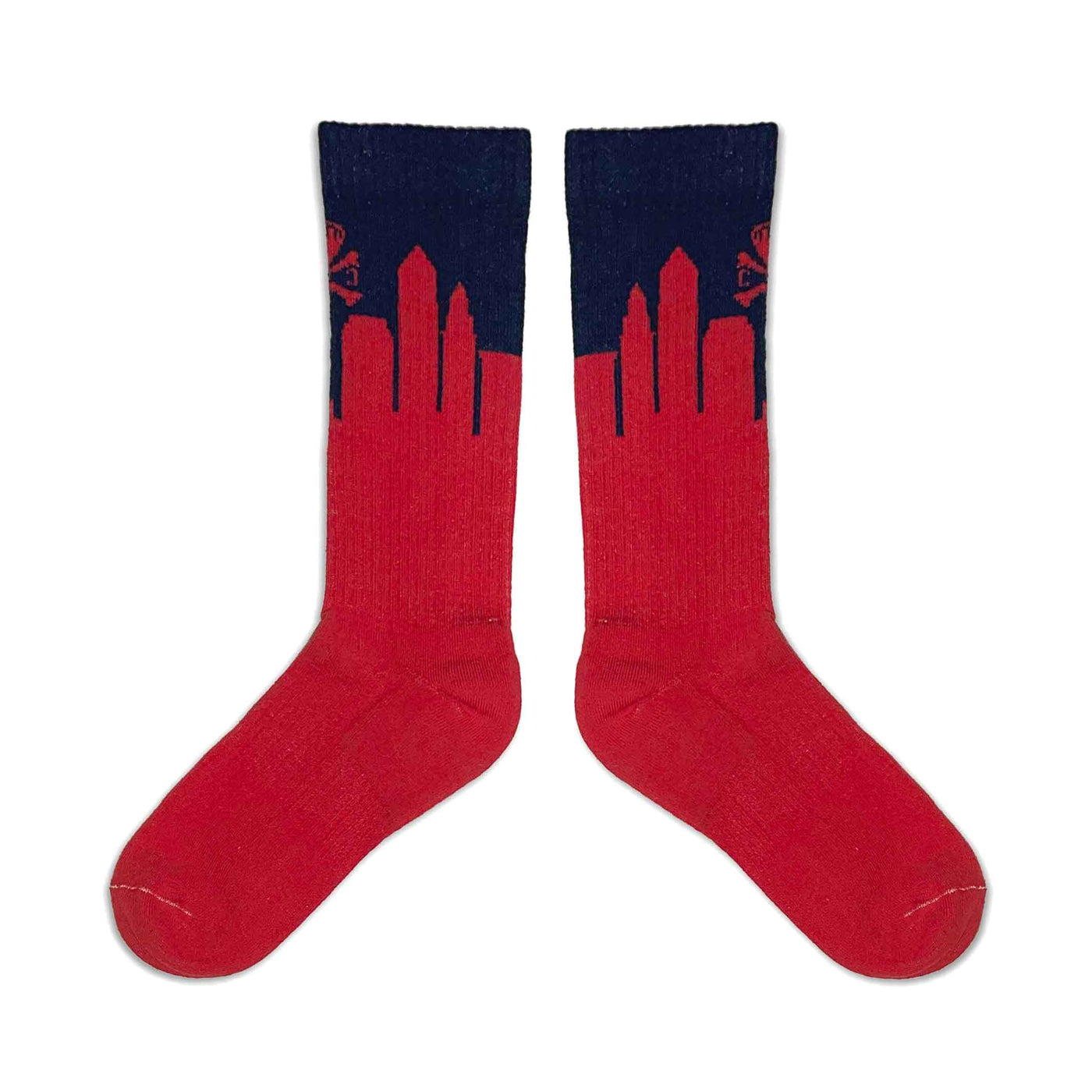 Cleveland Skyline Socks - Navy/Red