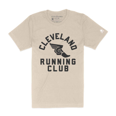 Cleveland Running Club, Heather Cream - Unisex Crew T-Shirt