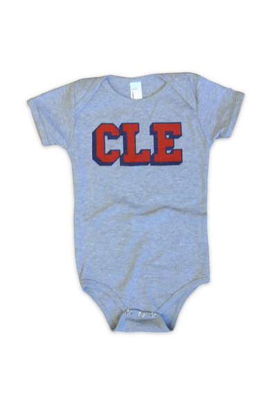 CLE College - Navy/Red - Newborn & Infant Bodysuit