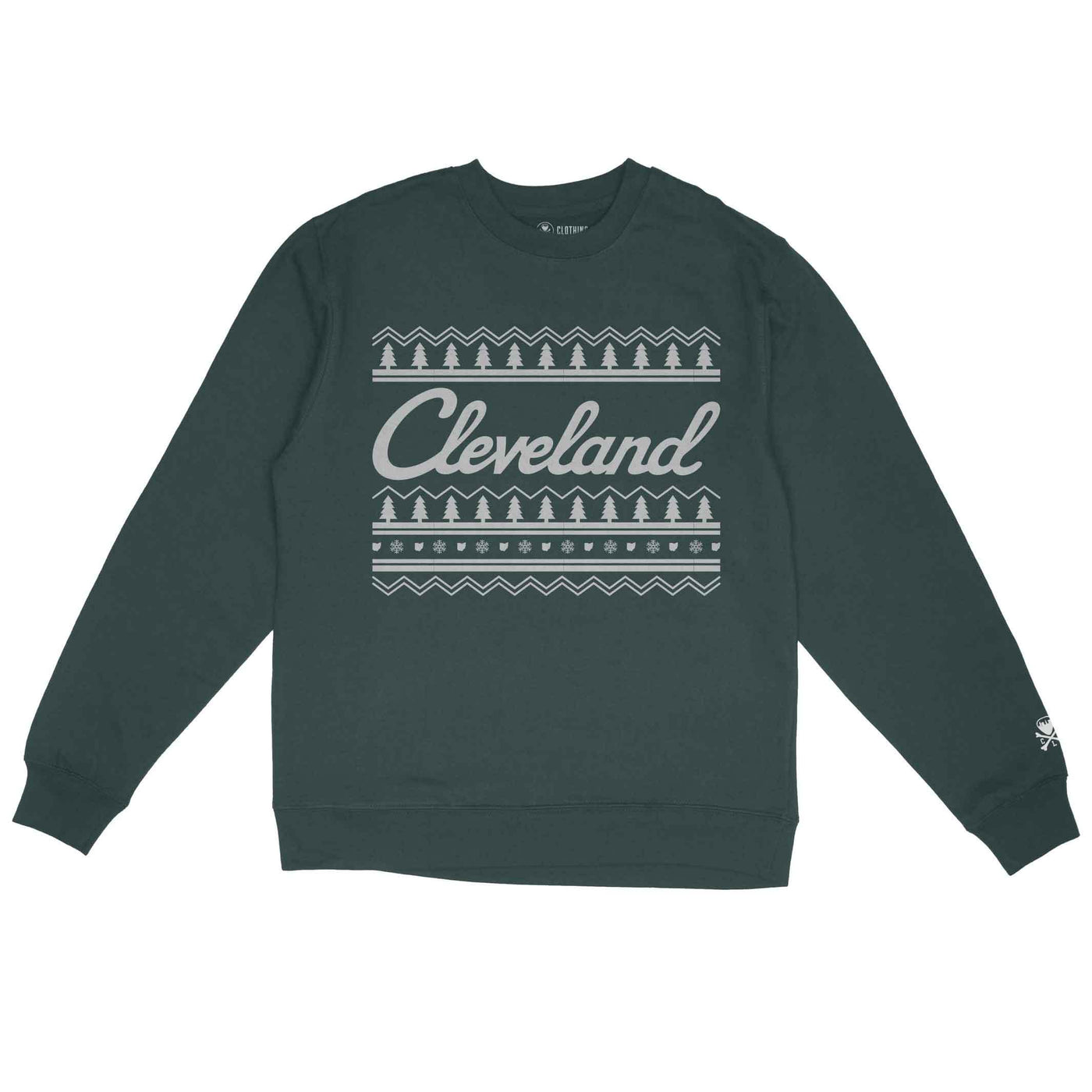 Cleveland Holiday Sweater - Unisex Crewneck Sweatshirt