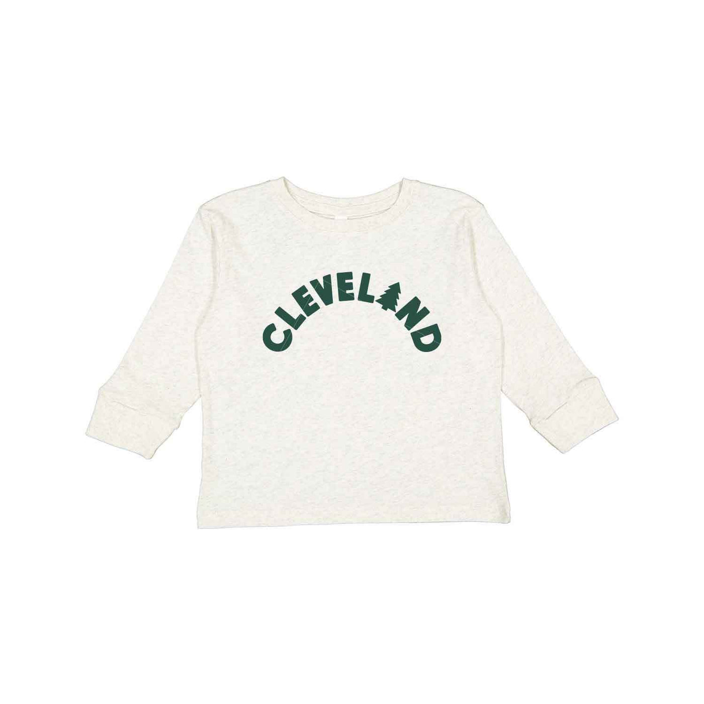 Cleveland Tree Arch - Toddler Long Sleeve Crew T-Shirt