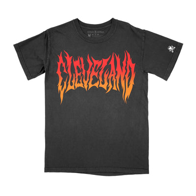 Cleveland NuMetal Flame - Unisex Crew T-Shirt