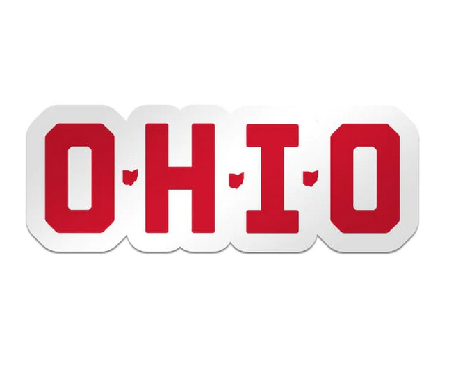 O-H-I-O Sticker
