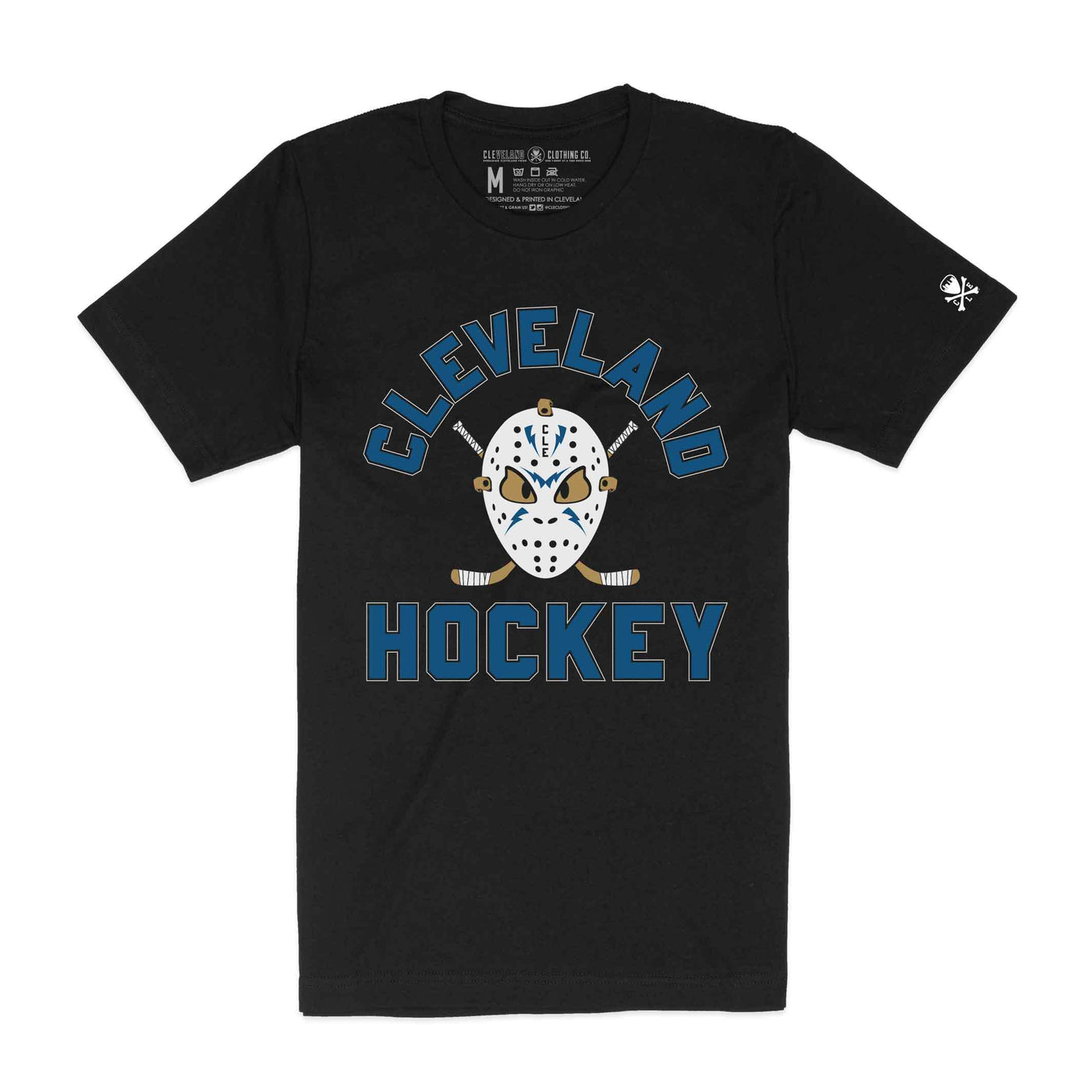 Cleveland Hockey Mask - Unisex Crew T-Shirt (PRE-SALE - SHIPS 2/5)