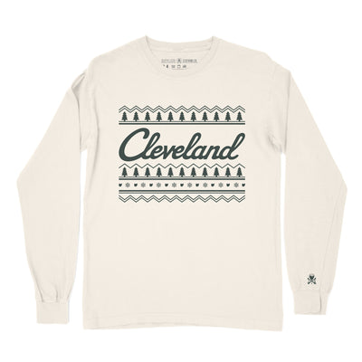 Cleveland Holiday Sweater - Unisex Crew Long Sleeve T-Shirt