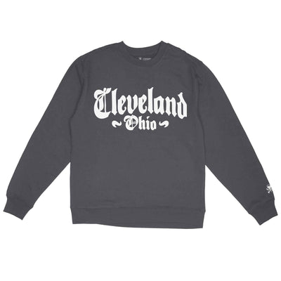 Cleveland Black Letter - Unisex Crewneck Sweatshirt