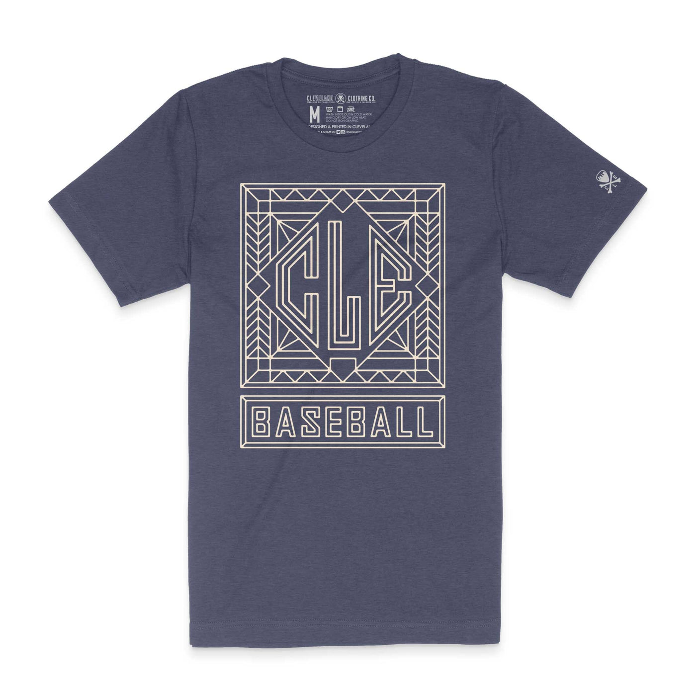 CLE Baseball Art Deco - Unisex Crew T-Shirt