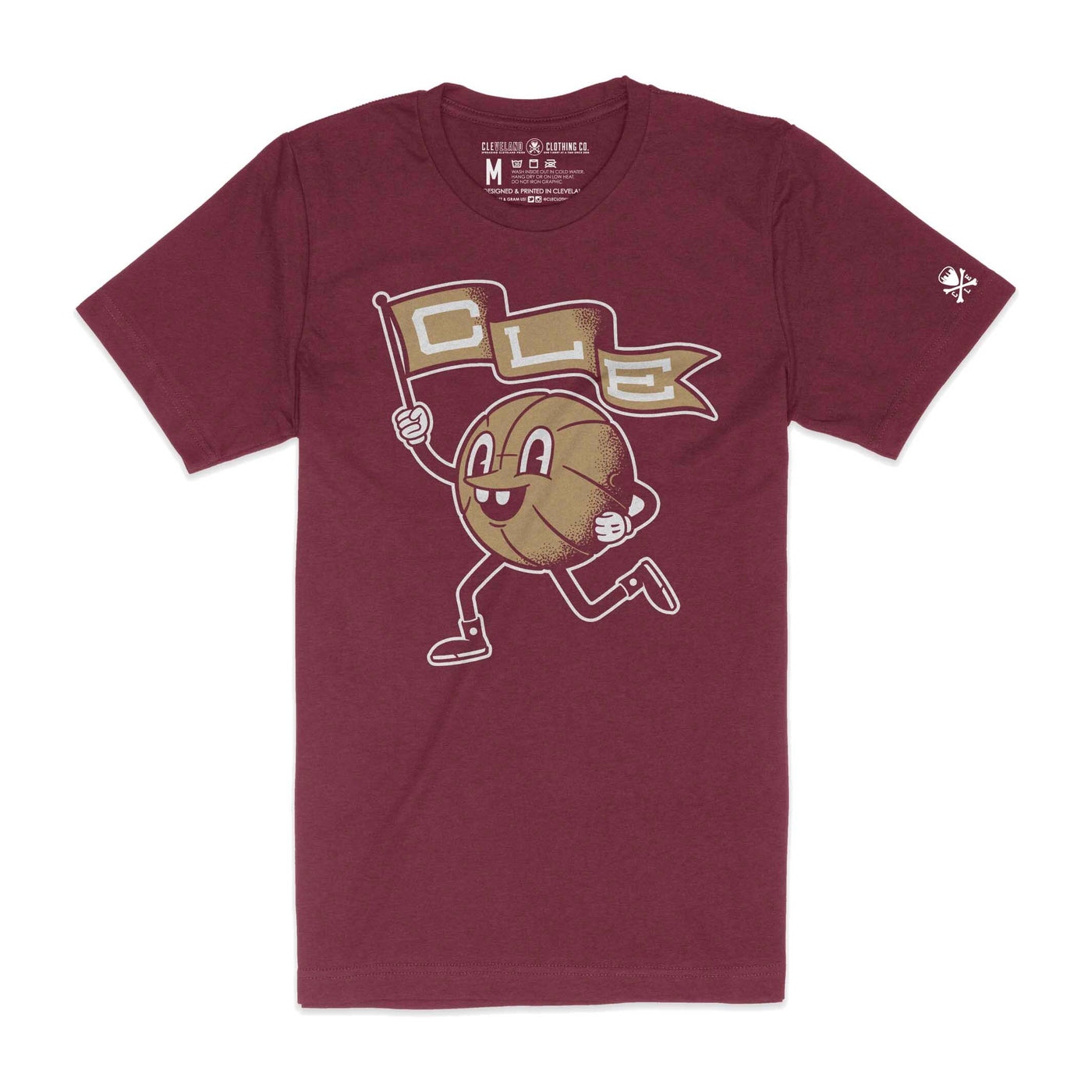 CLE Basketball Character - Unisex Crew T-Shirt