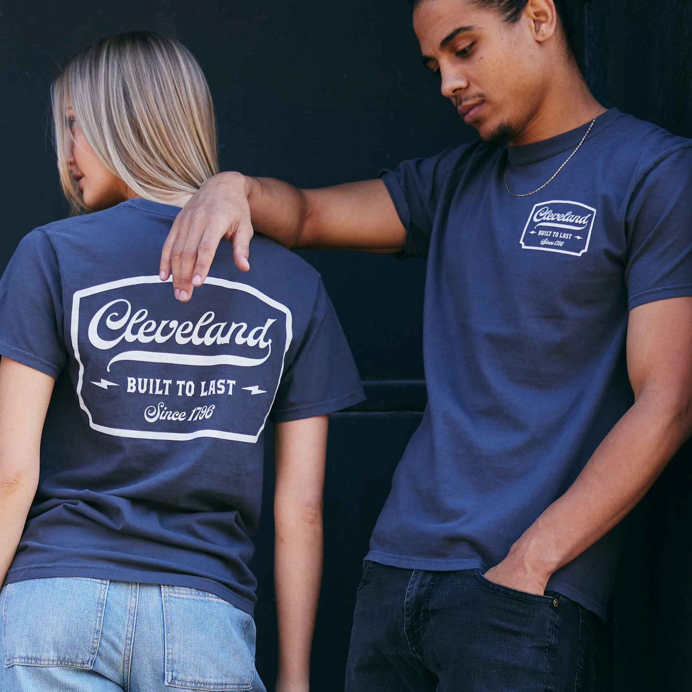 Cleveland Built to Last - Unisex Crew T Shirt, Tee, T-Shirt T-Shirt Graphite Black / 3XL