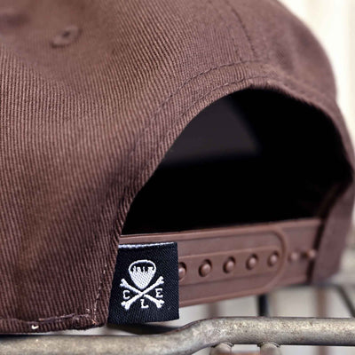 CLE Logo Snapback Hat, Brown