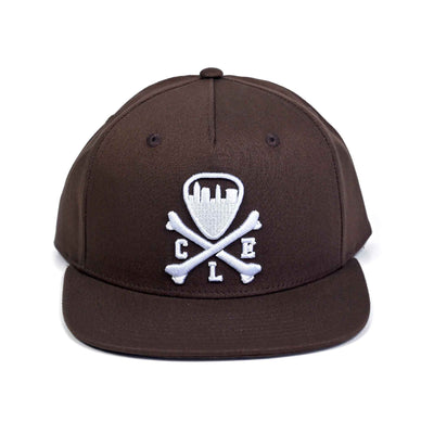 CLE Logo Snapback Hat, Brown