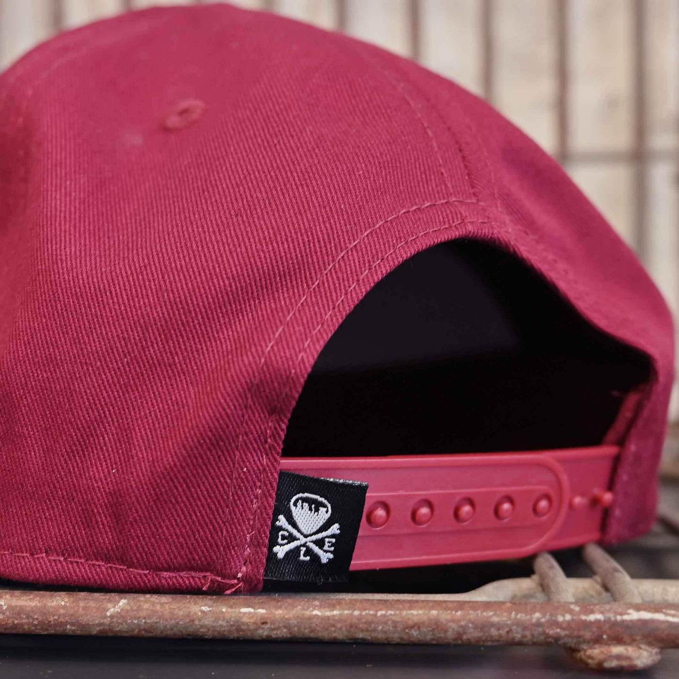 CLE Logo Snapback Hat - Maroon