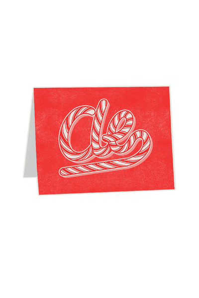 CLE Candy Cane Greeting Card