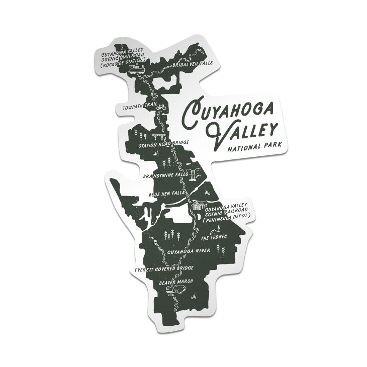 CVNP Map Sticker