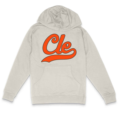 Cleveland Cle College - Brown/Orange - Unisex Pullover Hoodie Sweatshirt Heather Grey / 3XL