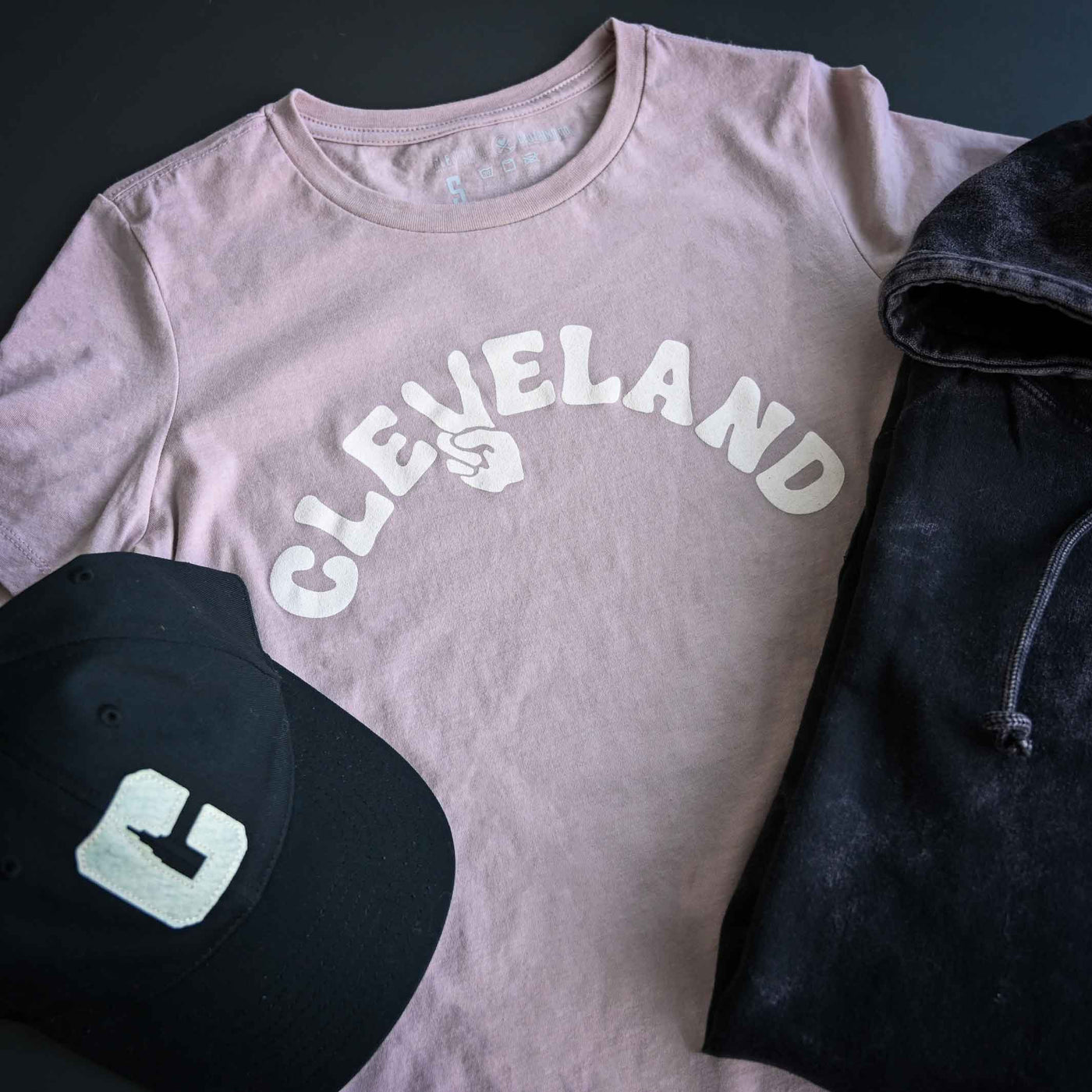 Cleveland Peace - Womens Crew T-Shirt