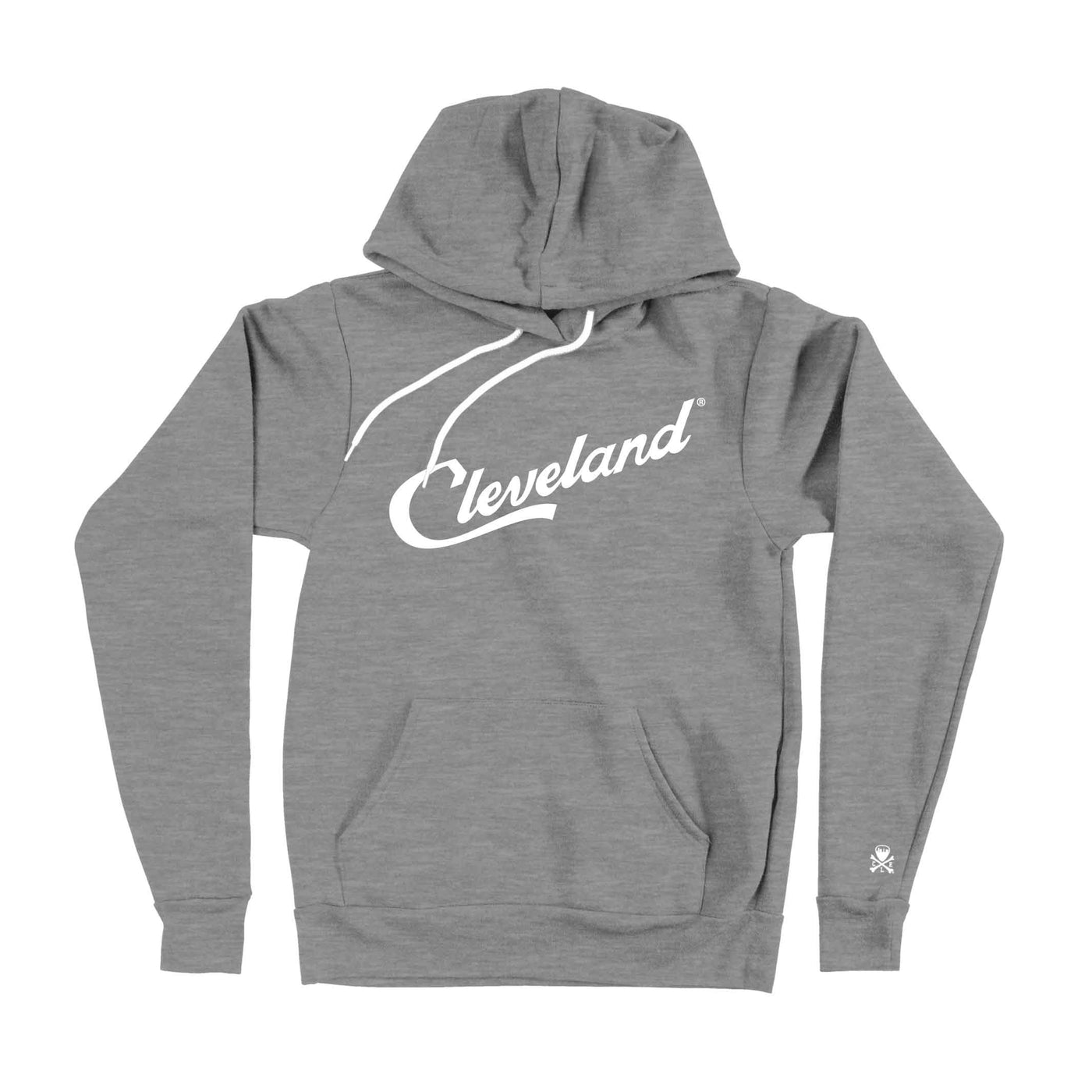 Cleveland Script - Unisex Pullover Hoodie - Grey