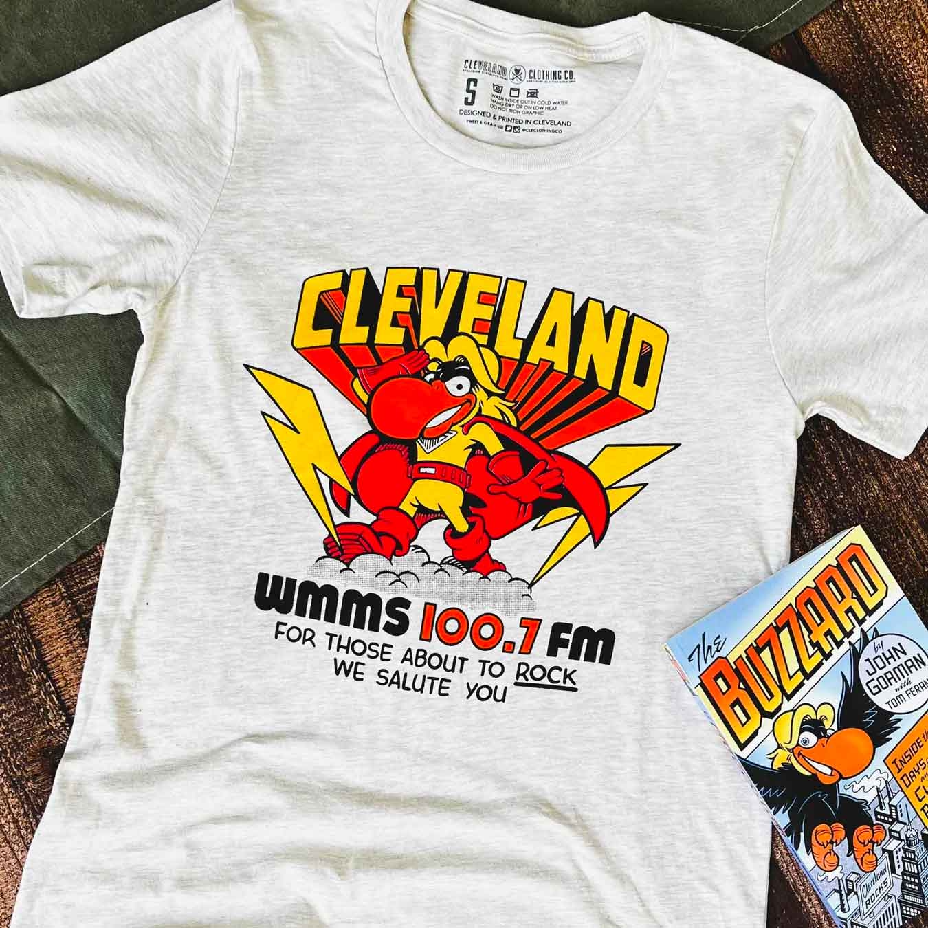 Cleveland Guardian Baseball Card V.2 - Youth Crew T Shirt, Tee, T-Shirt T-Shirt Ash / L