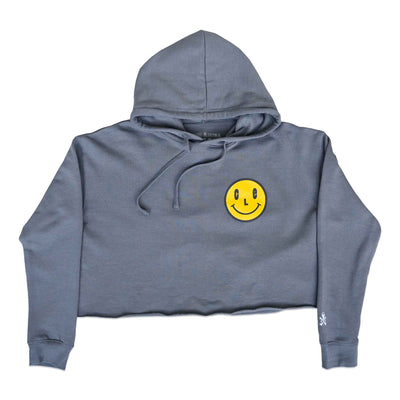 Happy To Be In CLE - Womens Cropped Hoodie