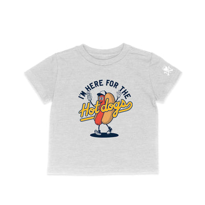 I'm Here For The Hot Dogs - Toddler Crew T-Shirt